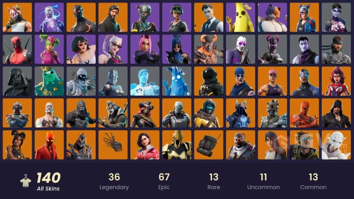 [PC,NINT] 140 Skins | Galaxy | The Reaper | Trailblazer | Elite Agent | STW | Reaper Axe | Omega | Take The L | Discovery | Stellar Axe