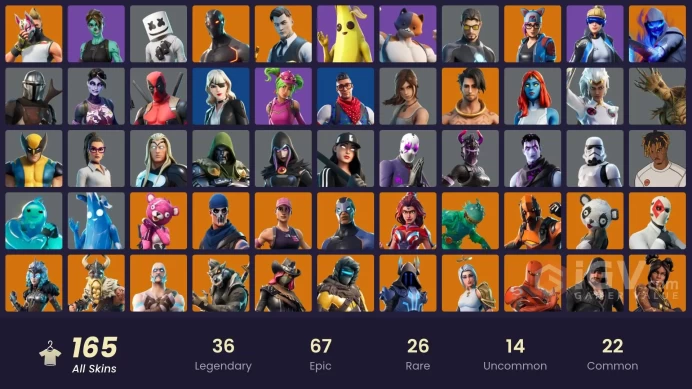 [XBOX,PC,NINT] 165 Skins | Leviathan Axe | Candy Axe | Reaper Axe | Neo Versa | STW Deluxe Founder’s Pack | Lara Croft | Deadpool