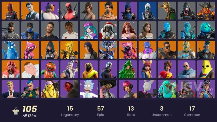 111 Skins Fa / Harley Quinn / Haylee Skye / Gwenpool / Robin / Billie / Harley Hitter / gs043