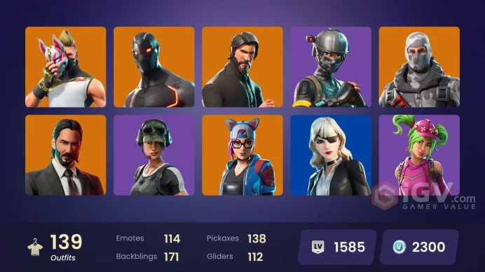 [PSN/XBOX/PC/NINT] 138 Skins | The Reaper | Omega Stage 5 | Take The L | Trailblazer | Elite Agent | Mako | Havoc