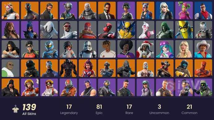 [PSN/XBOX/PC/NINT] 138 Skins | The Reaper | Omega Stage 5 | Take The L | Trailblazer | Elite Agent | Mako | Havoc