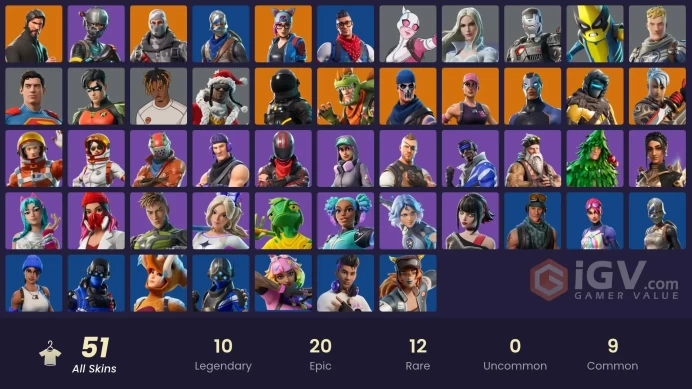 [PSN/XBOX/PC/NINT] 51 Skins | Blue Squire | Royale Knight | The Reaper | STW Deluxe Founder’s Pack | Floss | Take The L