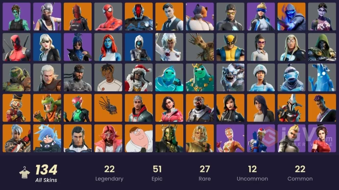 [PSN/XBOX/PC/NINT] 134 Skins | Merry Mint Axe | Spiderman Gilded Reality | Neo Versa | Reaper Axe | Rage | Ghoul Trooper