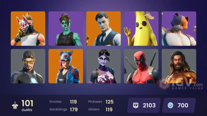 [PC/XBOX] 101 skins | Gold Midas | Gold Brutus | Carbon Commando | Blue Striker | Fixer | STAGE 5 | DARK | BLACK WEREWOLF | OVERCHARGED vtt04