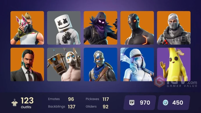 [PC] 123 skins | OG STW | Eon | Blue Squire | Havoc | Clutch | Grind | Sub Commander | Ragnarok | Wild Card | Mecha Cuddle Master | 450 VB