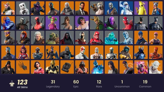 [PC] 123 skins | OG STW | Eon | Blue Squire | Havoc | Clutch | Grind | Sub Commander | Ragnarok | Wild Card | Mecha Cuddle Master | 450 VB
