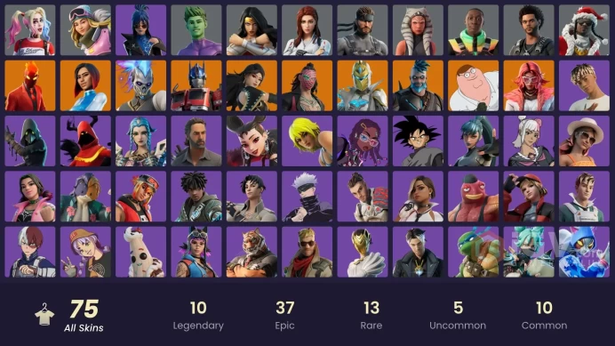 [PC/XBOX] 75 skins | Fixer | Vivi Chroma | Battle-Tested | Harbinger Armor Omegarok | Challenger | On | Fancy Peter Griffin (No Hat) vtt24