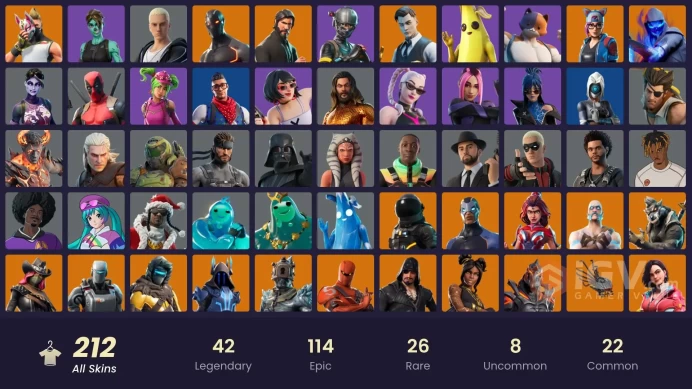 18 Skins - Mail Access - Ikonik - Scenario - Drift Stage 5 -  Lynx - Orange Justice -  Calamity - Sun Strider