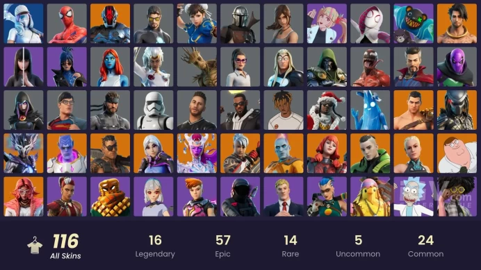 [PC/PSN] 116 skins | Explorer Emilie | Sideways Warrior | Lowlight | Burning Ambition Valeria | Oceanic Camouflage | ON vtt54