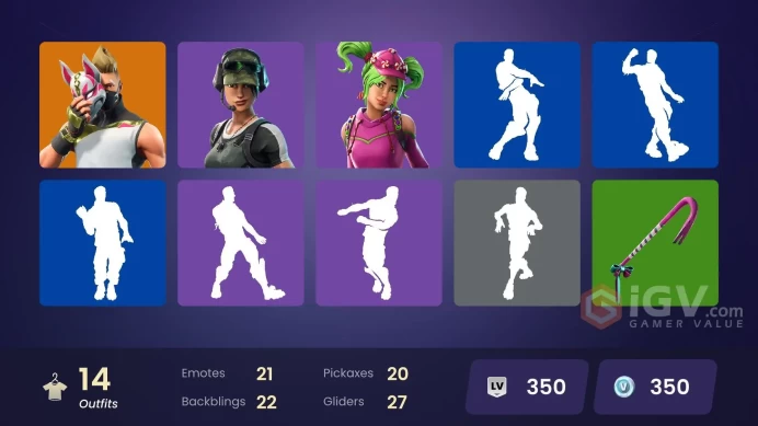 [PSN/Xbox/PC] 14 Skins - Trailblazer - Carbide - Drift - Teknique - Brite Gunner - Battlehawk - Huntress - Zoey - Full Access #8924
