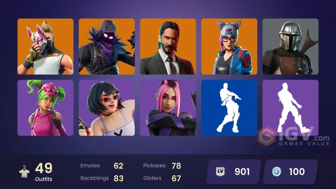 [PSN/Xbox/PC] 49 Skins - Ragnarok - Catalyst - Snap - Lynx - Raven - Ronin - Enforcer - Drift - Calamity - John Wick - Full Access #8941