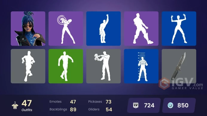 139 Skins Fa / John Wick / Darth Vader / Indiana Jones / Loki / Moon Knight / gs045