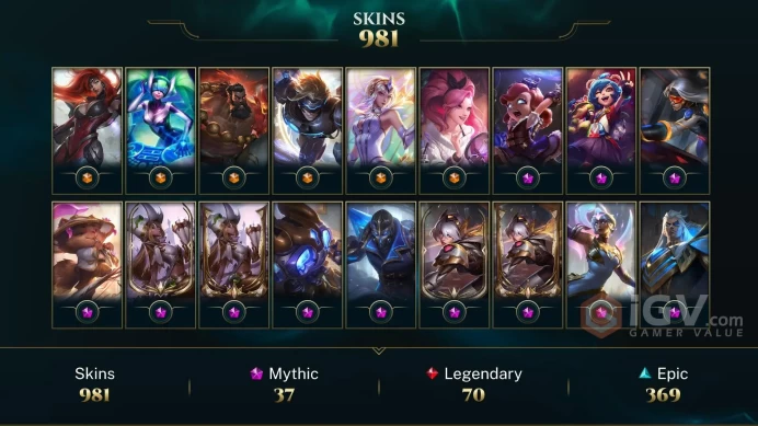 EMAIL CHANGEABLE LAN TRANSFERABLE 167 CHAMPS 52K BE 981 SKINS 23 PRESTIGE 37 MYTHIC 103 CHROMAS