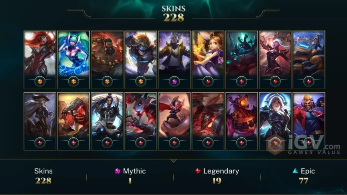 EUNE EMAIL CHANGEABLE 149 CHAMPIONS 228 SKINS Prestige True Damage Yasuo 21 L LEGENDS Victorious: Sivir Mao Orianna Last play 2024