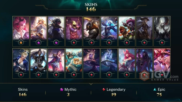 NA EMAIL CHANGEABLE 95 CHAMPIONS 146 SKINS 8.6K OE Prestige Star Guardian Soraka Prestige True Damage Senna 19l legends