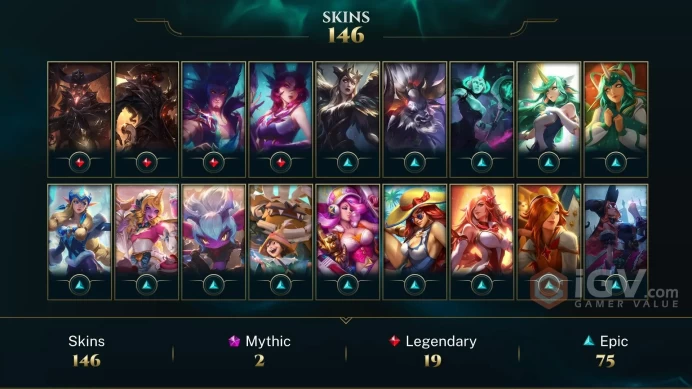 NA EMAIL CHANGEABLE 95 CHAMPIONS 146 SKINS 8.6K OE Prestige Star Guardian Soraka Prestige True Damage Senna 19l legends