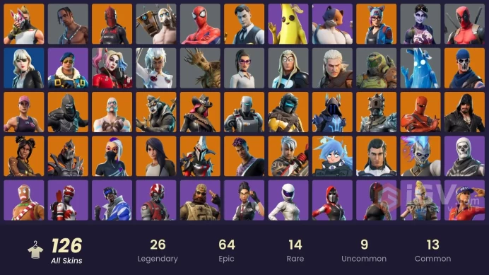 [PC] FA 126 SKINS | OG STW | IKONIK | TRAVIS SCOTT | SKULL TROOPER | ROYALE BOMBER | MERRY MARAUDER | PSYCHO BANDIT | PEELY | AGENT PEELY |