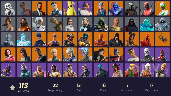  [PC] FA 113 SKINS | OG STW | TRAVIS SCOTT | SKULL TROOPER | JOHN WICK | MANDALORIAN | LYNX | LARA CROFT | MARSHMELLO | DEADPOOL | BRUTUS |