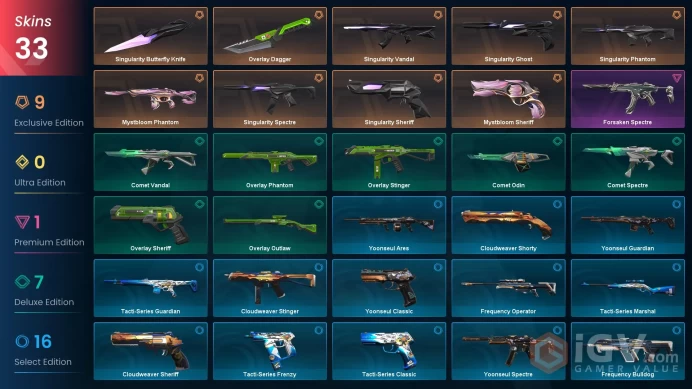 [Instant] EUW -Singularity Butterfly Knife Singularity Phantom Mystbloom Phantom Singularity Ghost Singularity Spectre Singularity Sheriff more