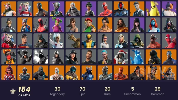 [PC/PSN/XBOX] 156 skins | Elite Agent | Gold Brutus | Gold Midas | Havoc | Explorer Emilie | Trailblazer | Y476