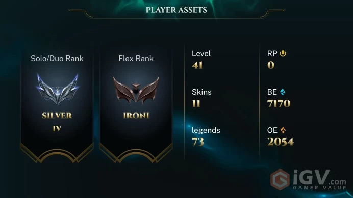 | EUNE | 11 SKINS | SILVER 4 | 73 CHAMPIONS | 41 LEVEL | INSTANT DELIVERY | FULL ACCESS | G0SOe |