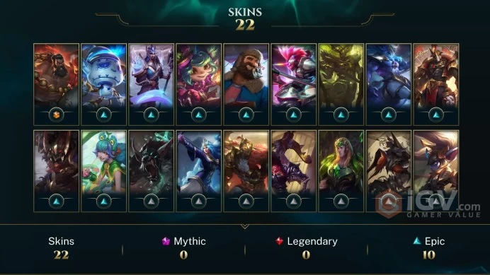 | EUNE | 25 SKINS | EMERALD 4 | 62 CHAMPIONS | 103 LEVEL | INSTANT DELIVERY | FULL ACCESS | G4IAR |