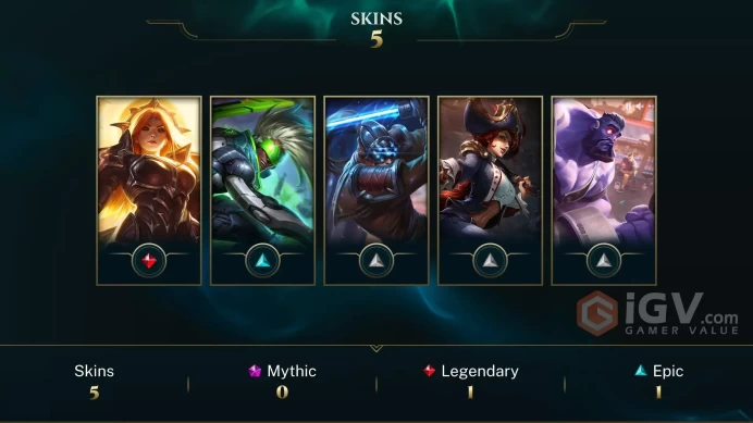 | SG | 5 SKINS | IRON 2 | 73 CHAMPIONS | 33 LEVEL | INSTANT DELIVERY | FULL ACCESS | G4Qbp |