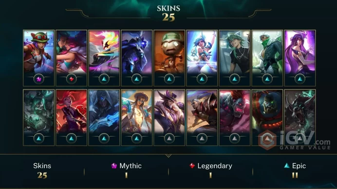 | EUNE | 25 SKINS | EMERALD 3 | 138 CHAMPIONS | 119 LEVEL | INSTANT DELIVERY | FULL ACCESS | G2aQ2 |