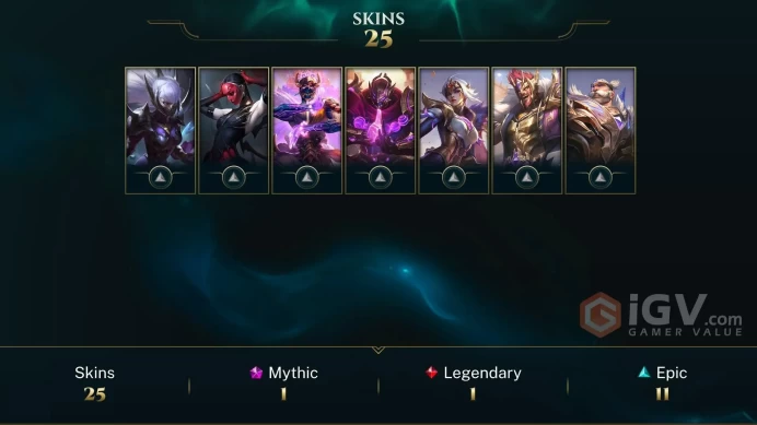 | EUNE | 25 SKINS | EMERALD 3 | 138 CHAMPIONS | 119 LEVEL | INSTANT DELIVERY | FULL ACCESS | G2aQ2 |