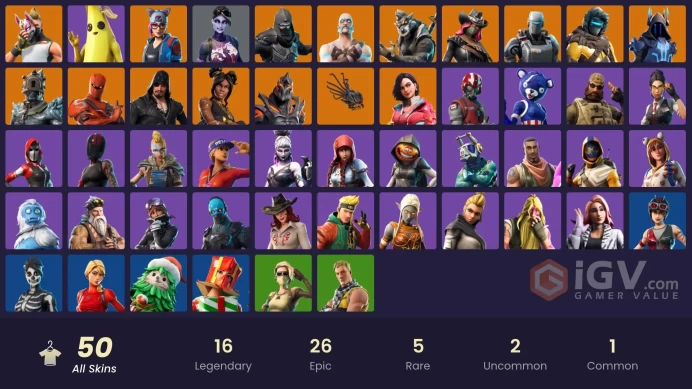 [PSN/Xbox/PC] 50 Skins - The Ice King - A.I.M. - Lynx - Hybrid - Rox - Ruin - Luxe - Drift - Calamity - Blackheart - Full Access #8933
