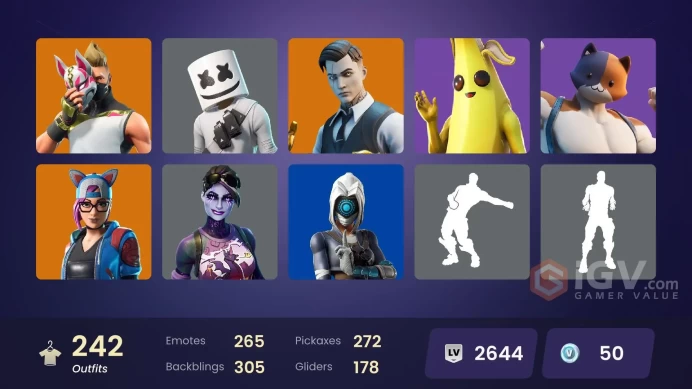 [PSN/Xbox/PC] 242 Skins - OG STW - Gold Midas - Clutch - Grind - Love Ranger - Drift - Calamity - The Ice King - Full Access #8928