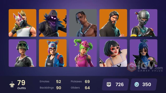 PC/PSN/XBOX] FA / 79 SKINS / TRAVIS SCOTT / THE REAPER / ELITE AGENT / EXPLORER EMILIE / ROGUE AGENT