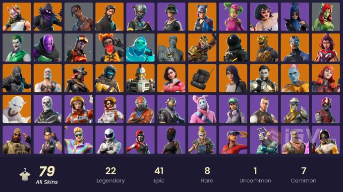 PC/PSN/XBOX] FA / 79 SKINS / TRAVIS SCOTT / THE REAPER / ELITE AGENT / EXPLORER EMILIE / ROGUE AGENT