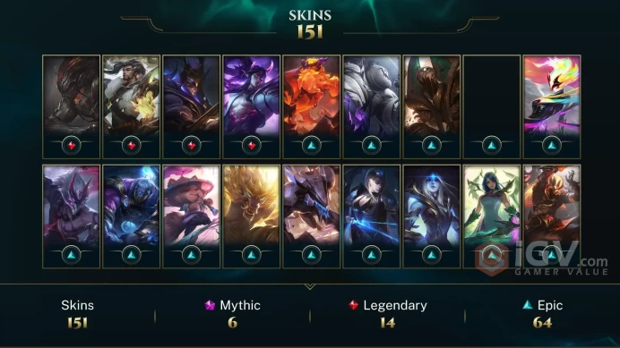 EUNE EMAIL CHANGEABLE 140 CHAMPIONS 154 SKINS 285 MYTHIC ESS: PRESTIGE: LEONA ZYRA LUX ZED JARVAN 22K BE 50 LITTLE LEGENDS 