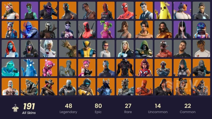 [PC/PSN/XBOX] 190 skins | Blue Team Leader | Travis Scott | Astro Jack | Gold Midas | Omega (stage 5) | Gold Brutus | Gold Meowscles | Sultura |