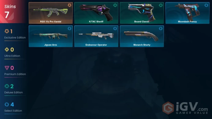 EU | 7 SKINS + 11 AGENTS | RGX 11z Pro Vandal