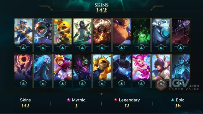 NA EMAIL CHANGEABLE ALL CHAMPIONS 149K BE 9.5KOE 142 SKINS Prestige Bewitching Miss Fortune 28 LITTLE LEGENDS +Inv skins Vict: Atrox seju sona 