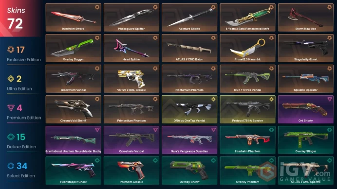 EU-Turkey 72 Skins > 5 Years // Beta Remastered Knife  Phaseguard Splitter Nocturnum Phantom  Blackthorn Vandal  ORA by OneTap Vandal  99061869