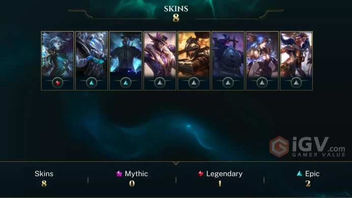 EUW / BRONZE 1 %0WR - 35 Champ - 9 Perfect Skins(1 Legendary, 2 Epic) - 4.7K BE - FULL ACCES - LIFETIME WARRANTY - SAFETY - CHEAP