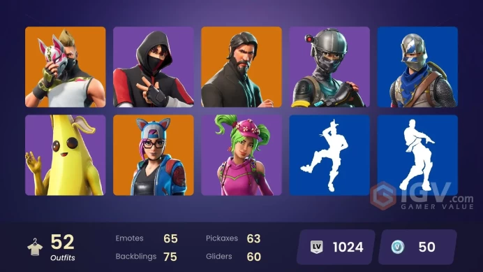 [PC/XBOX] 52 skins | IKONIK | The Reaper | Blue Squire | Royale Knight | Elite Agent | The Visitor | Lynx | Drift | Calamity | 50 VB