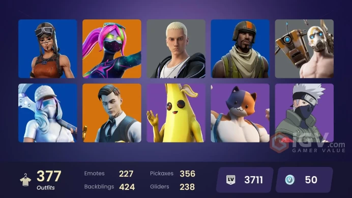 ACC262 Fortnite Account [PC] 377 skins | Renegade Raider | Aerial Assault Trooper | Victor Elite | Carbon Commando | Naruto Uzumaki | Sentinel |
