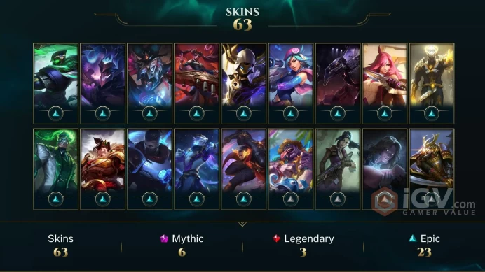 NA EMAIL CHANGEABLE 96 CHAMPS 63 SKINS Prestige K/DA Ahri 2X Prestige Blood Moon Aatrox 2X Prestige Broken MF  54 LITT LEGENDS 5 Victorious