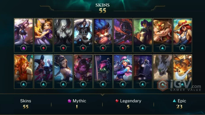 NA EMAIL CHANGEABLE 169 CHAMPIONS 12KBE 14.7KOE 2397 RP 50 ME 55 SKINS Prestige Broken Covenant Miss Fortune 56 Inv skin