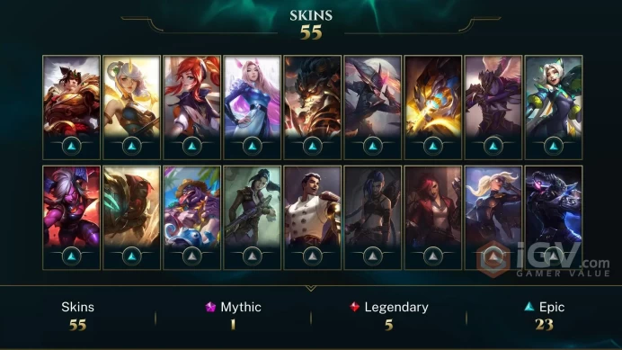 NA EMAIL CHANGEABLE 169 CHAMPIONS 12KBE 14.7KOE 2397 RP 50 ME 55 SKINS Prestige Broken Covenant Miss Fortune 56 Inv skin