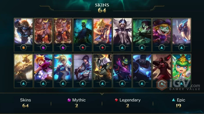 ME EMAIL CHANGEABLE 141 CHAMPIONS 64 SKINS Prestige Firecracker Vayne 2X 2.5K OE + INV SKINS LAST PLAY 2024