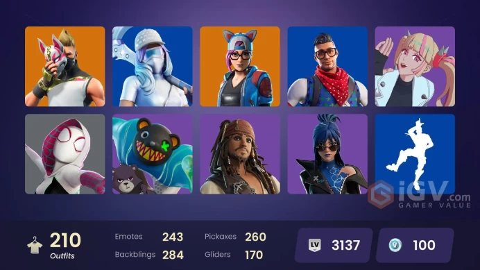 ACC035Fortnite Account [PC] 210 skins | OG STW | Blue Team Leader | Point Patroller | Fixer | Trilogy | Andromeda | Rogue Agent | Prodigy | Carb