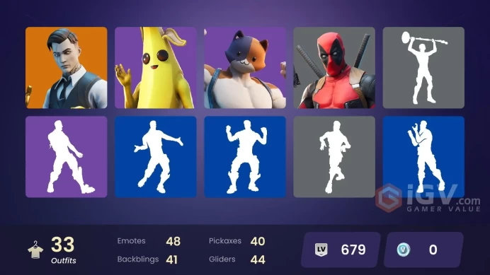 ACC046Fortnite Account [PC] 33 skins | Fade | Sentinel | Ruin | Blackheart | Rox | Gear Specialist Maya | Hybrid | Catalyst | Midas | Jennifer W