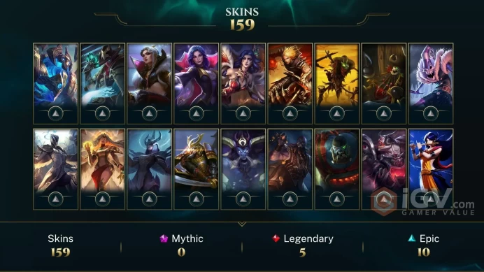 EUW EMAIL CHANGEABLE 113 CHAMPIONS 159 SKINS SILVER KAYLE JUDGMENT LAYLE UFO CORKI Vengeful Wraith S1 ranked Last play 2023