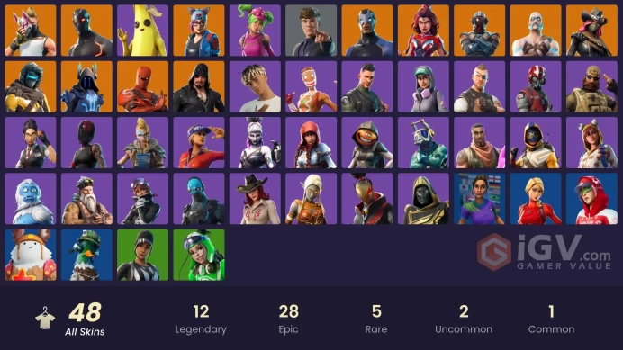 [Xbox/PSN/PC] 48 Skins - Omega - FNCS Renegade - Blackheart - The Ice King - Lynx - The Visitor - Zenith - Full Access #299