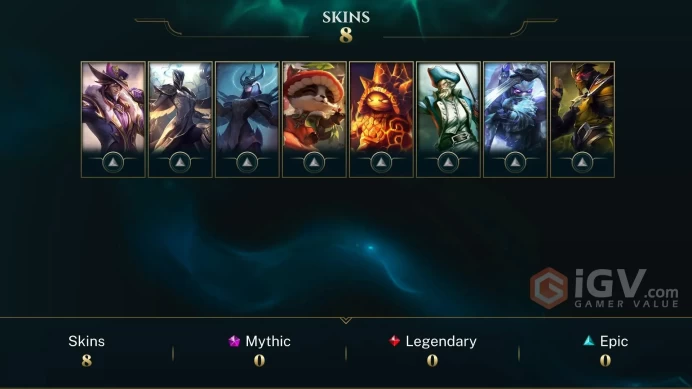 NA EMAIL CHANGEABLE 79 CHAMPIONS 9 SKINS JUDGMENT KAYLE SILVER KAYLE  Victorious Twisted Fate